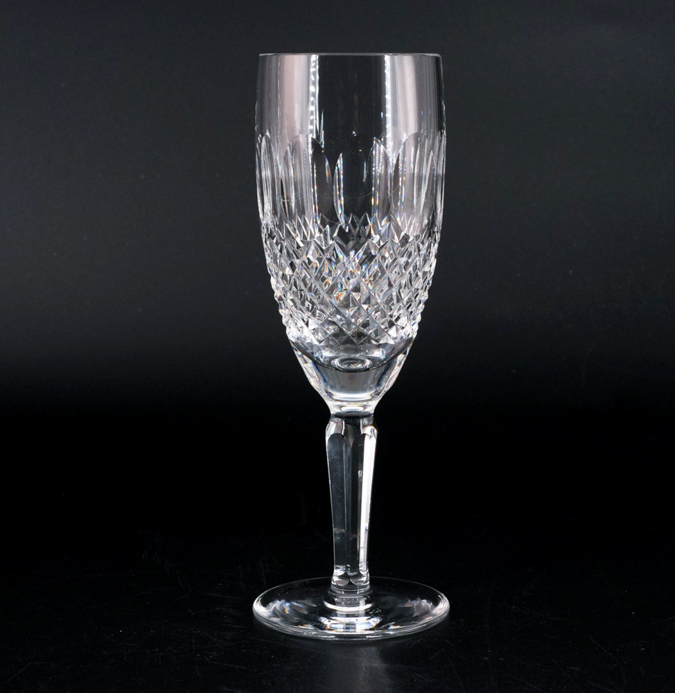 Waterford Crystal Colleen Pattern Champagne Flute VTG Ireland 7.25 in Signed