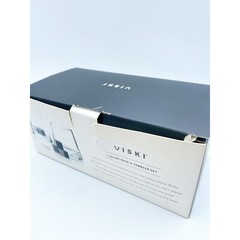 Glacier Rock Tumbler Set 2 Drink Rocks Glasses 6 Soapstone Cubes Open Box Viski