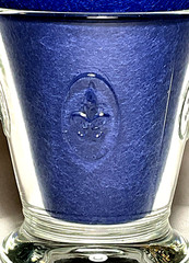 LA ROCHERE ~ Early 8.5 oz. OLD FASHIONED/WHISKY GLASS (Fleur de Lys) ~ France