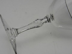 Fostoria Engagement Champagne Tall Sherbets Clear Platinum Trim 5 1/2″ T