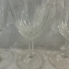 4 Cristal D’Arques Durand France DIAMANT Stemware Wine Glasses Goblets 6 1/2 oz