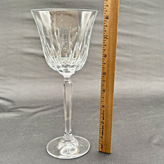 Set of 4 Mikasa Lead Crystal Park Avenue Water Goblets – 8 3/8″H Retired EUC