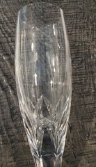 4 Mikasa Crystal Petit Points Fluted Champagne Glass Set 10-3/4” Tall