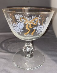 Libbey Rose Gold Classic Ribbon/bows Cocktail Glasses