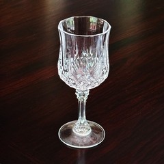 VTG 80s Set of 6 Cristal D’Arques Longchamp n3, 17,5cl Lead Crystal Wine Glasses