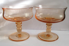 Karma Gifts Heirloom Rose Vintage Coupe Glass Set of 2