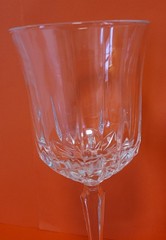 Set of 4 St. George ‘American Heritage’ Cut Crystal Wine Glasses 6 7/8″