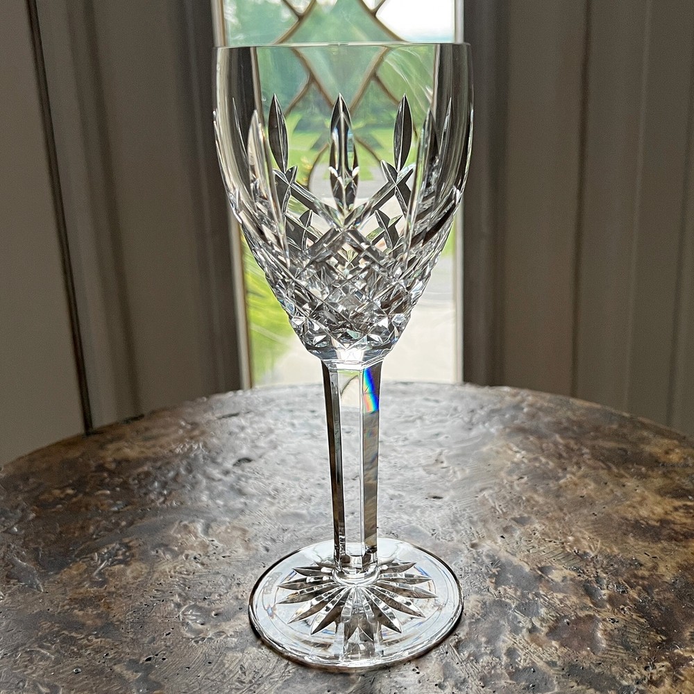 Waterford Crystal ARAGLIN Claret Claret Wine Glass Earlier Gothic Mark Imperfect