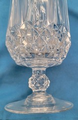 Water /Tea Footed Goblets. Longchamp Cristal D’Arques 5 Pc. Set.