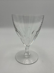 Val St Lambert Water Goblet Glass Gevary Pattern 5 1/8″ Tall Set of 4