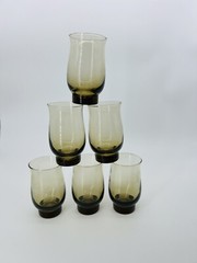 6pcs Libbey 14 Ounces Tawney Tulip Glass 5 1/4” Glasses Tumblers