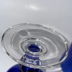 4 Casual Setting Sapphire 9 oz Water Goblets by Cristal D’Arques-Durand France