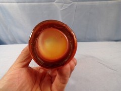 Vintage Dugan Marigold Carnival Glass Rambler Rose Tumbler