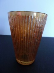 Jeannette Tree Bark Variant, Depression Glass: Flat Tumbler