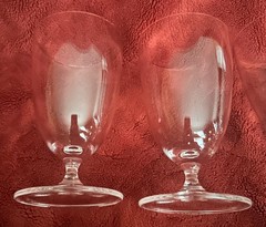 Mikasa Set of 4 Four Nicole Iced Tea/Beverage Glasses 6”x 3 1/2” Blown Glass
