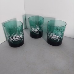 Libbey Evergreen white pine tree Holiday Winter Theme Rocks Glasses – 3