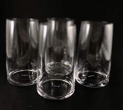 Mikasa Crystal Hand Blown Glasses (4) 5.75” Tall