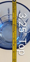 8pc Anchor Hocking Glasses Mix 4-16oz + 4-10.5oz Manchester Coastal Blue Tartan