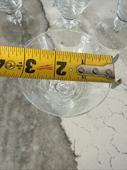 Libbey Simplicity Cattail Etched Cocktail Glasses Mid Century-Set of 4 Vintage