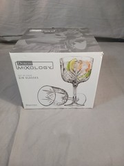 Dublin Collection, Shannon by Godinger Set of 4 Gin Glasses Mixology 13 oz