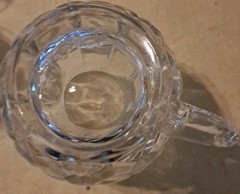 Lot Of 6 Vintage Kristal Zajecar Crystal Tea / Coffee Mugs Made in Yugoslavia
