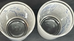 Set Of 2 “New Hampshire” Vintage HAZEL-ATLAS Small 4” Souvenir Glasses