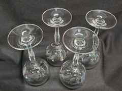Vintage Spiegelau Wine Glass German Crystal Hock Stem Aperitif Cordial Set of 4