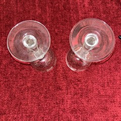 2 Arcadia Caesar Wine Glasses Mint Condition 7 1/2 Inches