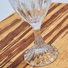 Mikasa Park Lane Lead Crystal Wine Glass Goblet 6 3/8″ SN101 Germany EUC