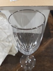 Reed & Barton Soho Crystal Champagne Flutes Set Of 6 – Original Box Beautiful