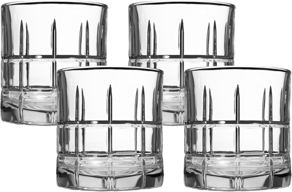 Anchor Hocking Manchester Drinking Glasses (4-Pieces, 10.5-Ounce, Dishwasher Saf