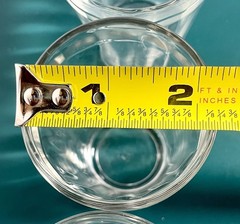 7-vintage 3” Hazel Atlas CLEAR OPTIC Panel Juice,cocktail Glasses,4oz,TUMBLERS