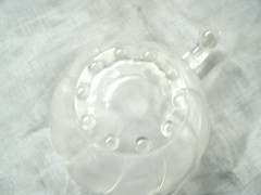 Vtg Hazel Ware Atlas COLONIAL SWIRL SHELL Set of 12 Hook Punch Cups Clear MCM 2