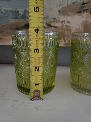 Set Of Two Vintage Inspired Green Embossed Glassed, The Pioneer Woman?