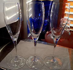 1) Waterford Crystal FLUTE ROBERT MONDAVI Champagne Flute 9.25″ EXC (3 AVAIL)