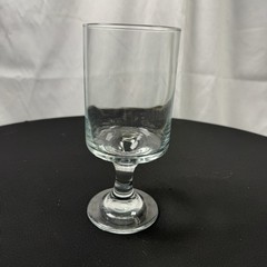 Vintage Libbey Clear Glass Water Wine Goblet 5” Tall