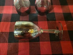 VTG Set/3 MCM Silver Smoke Fade Ombre 5.25″H Cordial/Sherry Glass Set Pre-owned