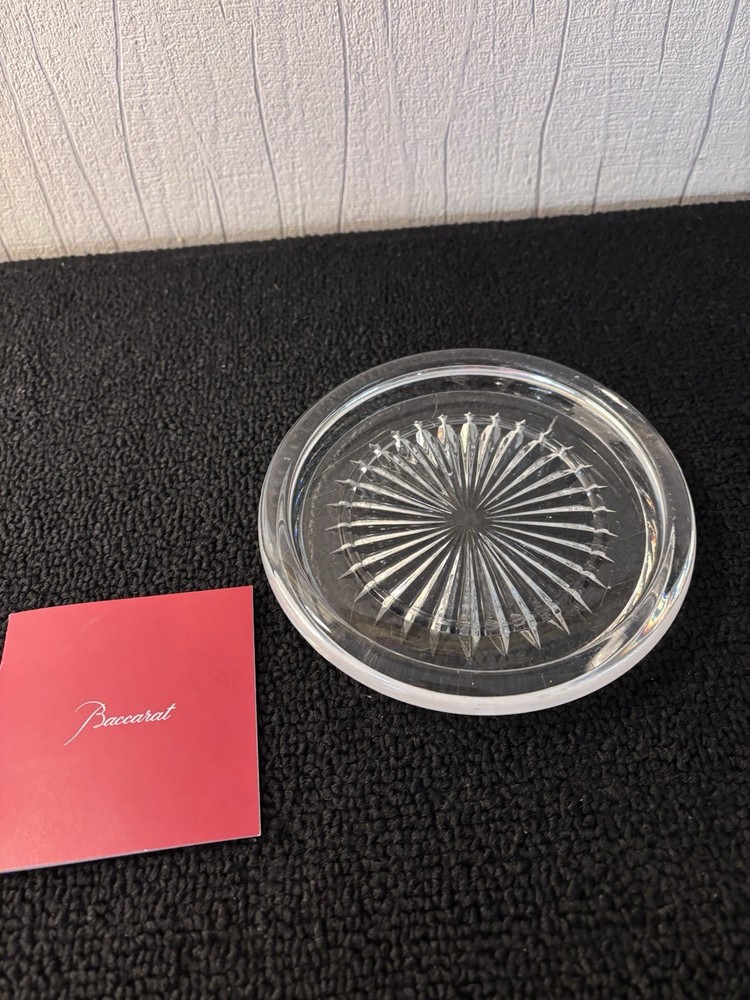 Baccarat Crystal Bottle Coaster D: 13.5 Cm
