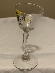 Beau Brummel Mid Century Modern Vintage Gay Fad Tipsy Tini Cocktail Glass