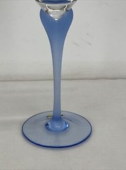 MIKASA Crystal SEA MIST SAPPHIRE Frosted Blue 9.5” Replacement Water Goblet