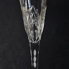 MIKASA MANORVILLE CHAMPAGNE TOASTING FLUTES, Cut Crystal, 11 1/2″, 6oz, 2PCS