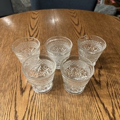 Imperial Cape Cod Clear Glass Brandy Old Fashion 6 oz Glasses Tumbler Set Of 5