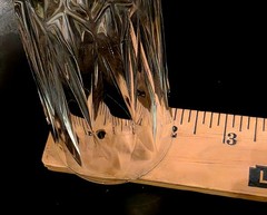 (467) 1-Single Cristal D’Arques CRA48 Champagne Glass W/ Faceted Ball On Stem