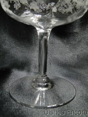 Clear w/ Etched Stars, Optic: Champagne / Sherbet (s), 4 1/2″ — CR#079