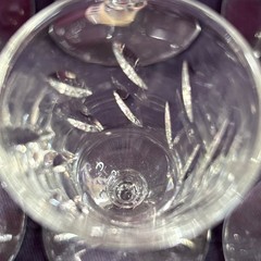 Libbey Rock Sharpe Colonial Heritage 8900 Cut 3003 Stem Crystal Cordials Set 8