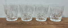 Set Of 4 Waterford ROSSLARE Old Fashioned Tumbler Whiskey Glass Crystal 3.75″
