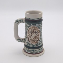 Vintage Avon Stein Mug 1983 Rainbow Trout English Setter Hunting Collectible Cup