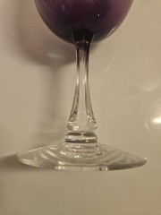 Set of 11 PC , Purple Wine Glasses 7″(7 pcs) 5.5″ (3pcs) 4.5 Tall (1 piece)