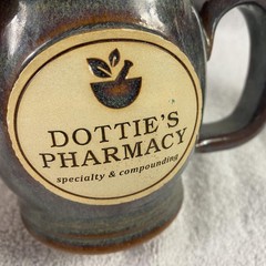 Sunset Hill Stoneware Mug Dottie’s Pharmacy 4″ Handcrafted USA Pottery Cup