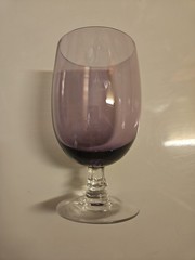 Set of 11 PC , Purple Wine Glasses 7″(7 pcs) 5.5″ (3pcs) 4.5 Tall (1 piece)